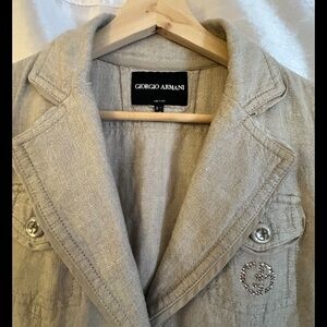 Giorgio Armani Linen Blazer Jacket